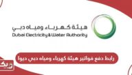 رابط دفع فواتير هيئة كهرباء ومياه دبي ديوا dewa.gov.ae