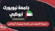 شروط القبول في جامعة نيويورك أبوظبي